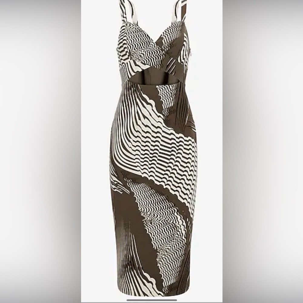 Express sweetheart neckline cut out dress
